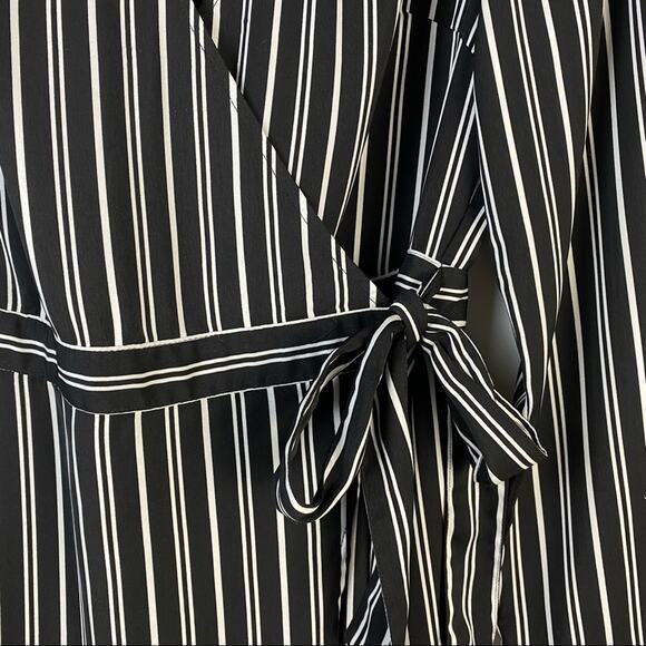 THE FIFTH LABEL OPHELIA STRIPE WRAP MINI DRESS NWOT SIZE MEDIUM - Picture 7 of 10